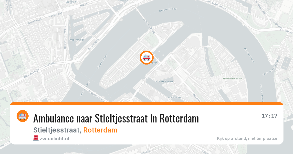 Ambulance naar Stieltjesstraat in Rotterdam — 24 jun 2026