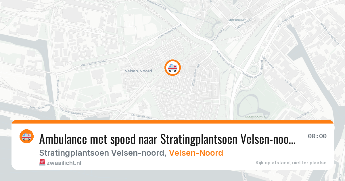 Ambulance met spoed naar Stratingplantsoen Velsen-noord in Velsen-Noord — 11 aug 2026