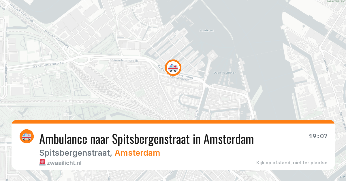 Ambulance naar Spitsbergenstraat in Amsterdam — 21 mei 2026