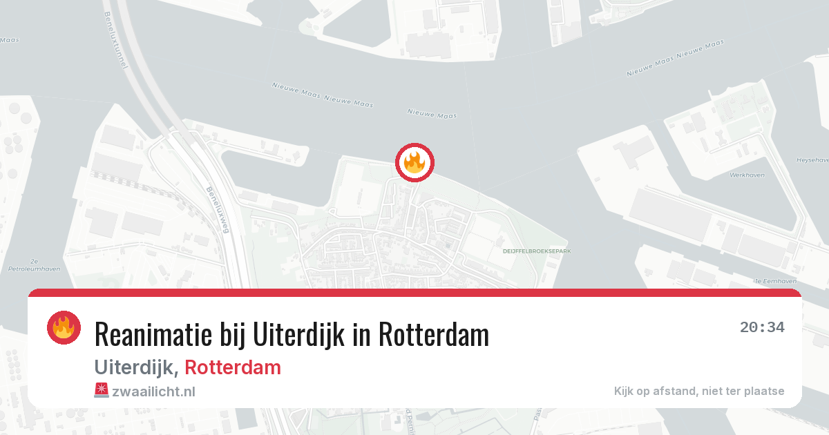 Reanimatie bij Uiterdijk in Rotterdam — 5 jul 2026