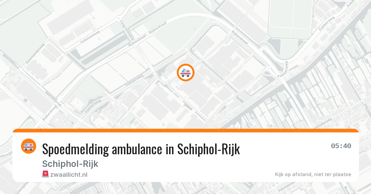 Spoedmelding ambulance in Schiphol-Rijk — 8 feb 2026