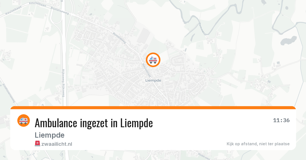 Ambulance ingezet in Liempde — 1 jul 2026