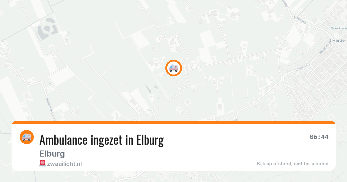 Ambulance ingezet in Elburg — 11 aug 2026