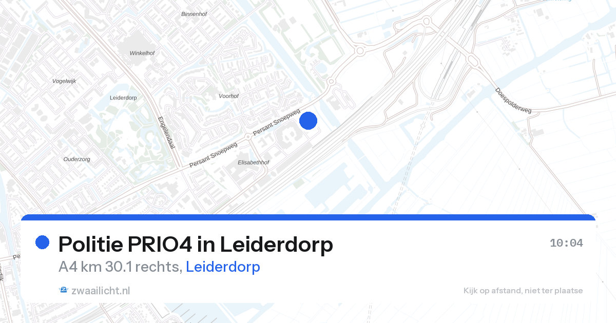Politie PRIO4 in Leiderdorp — 28 aug 2026 | 🚨 Zwaailicht.nl