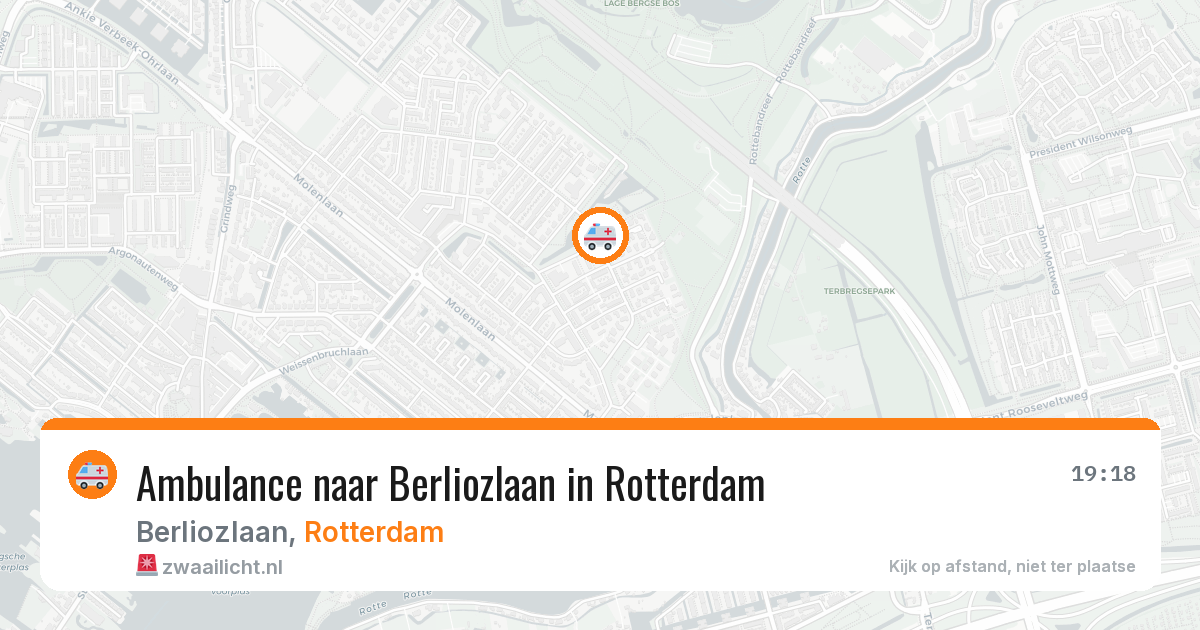 Ambulance naar Berliozlaan in Rotterdam — 3 aug 2026