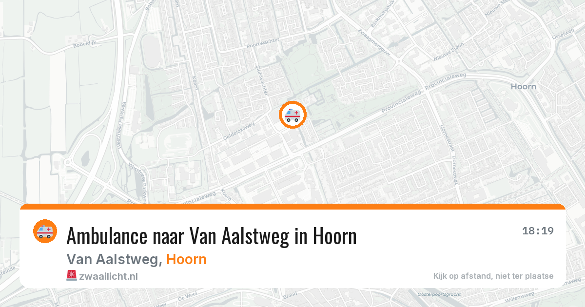 Ambulance naar Van Aalstweg in Hoorn — 29 mei 2026