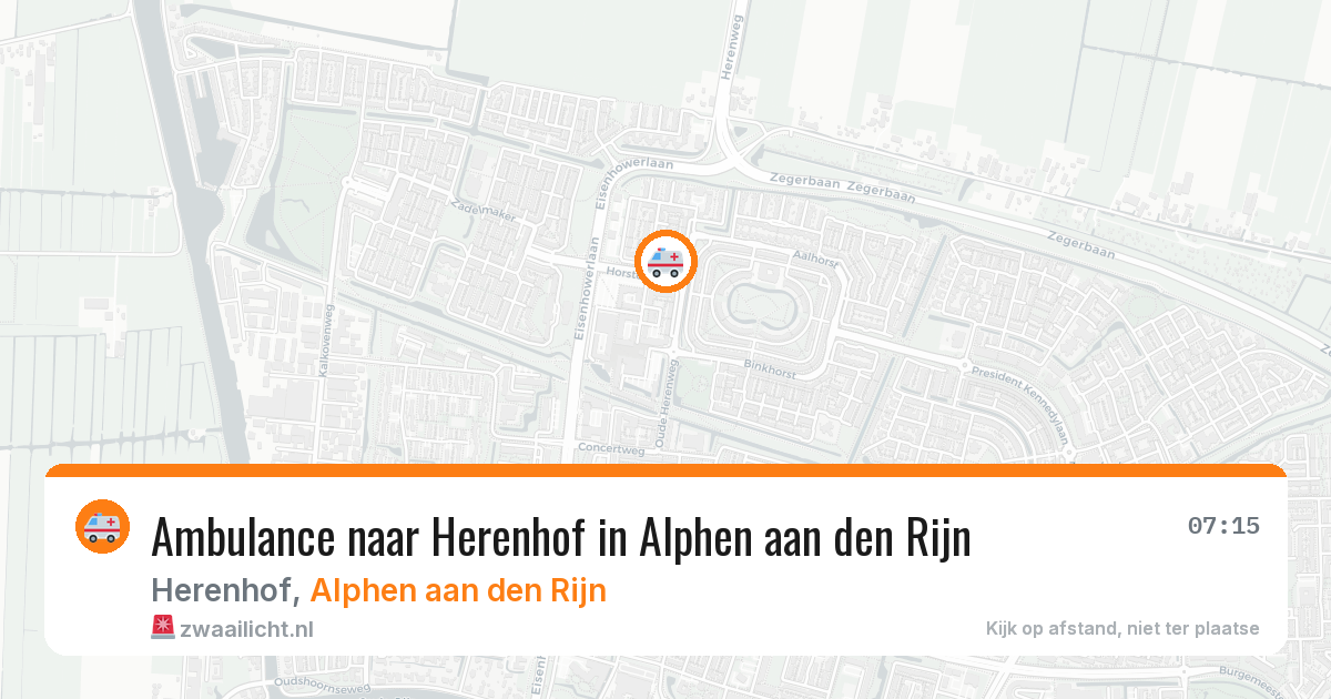 Ambulance naar Herenhof in Alphen aan den Rijn — 29 mei 2026