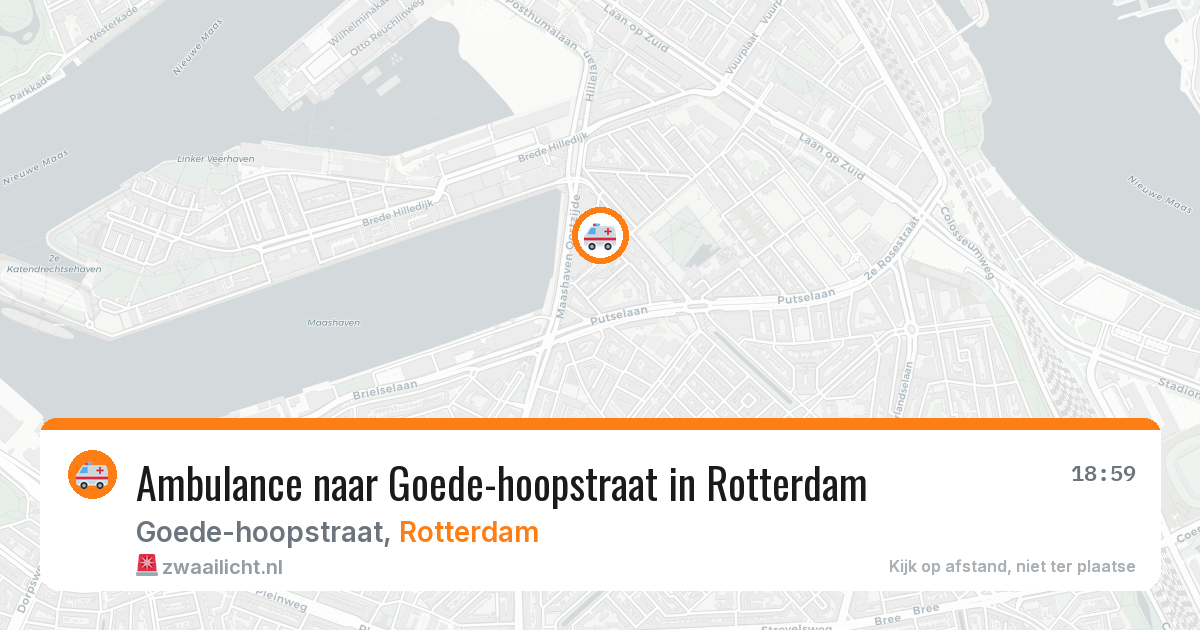 Ambulance naar Goede-hoopstraat in Rotterdam — 31 mei 2026