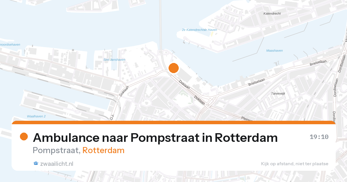 Ambulance naar Pompstraat in Rotterdam — 16 jul 2026