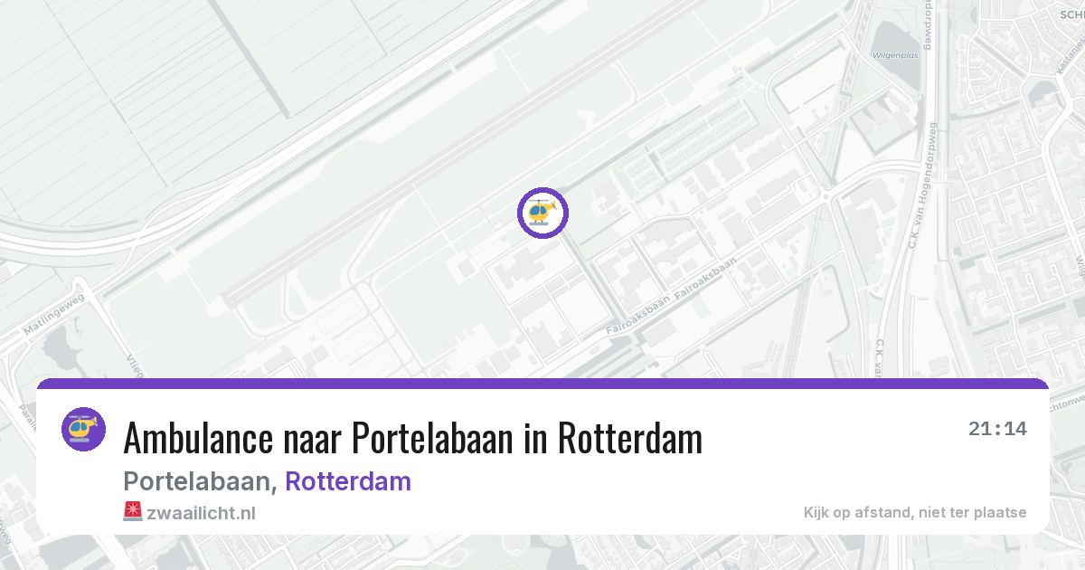 Ambulance naar Portelabaan in Rotterdam — 12 mei 2026