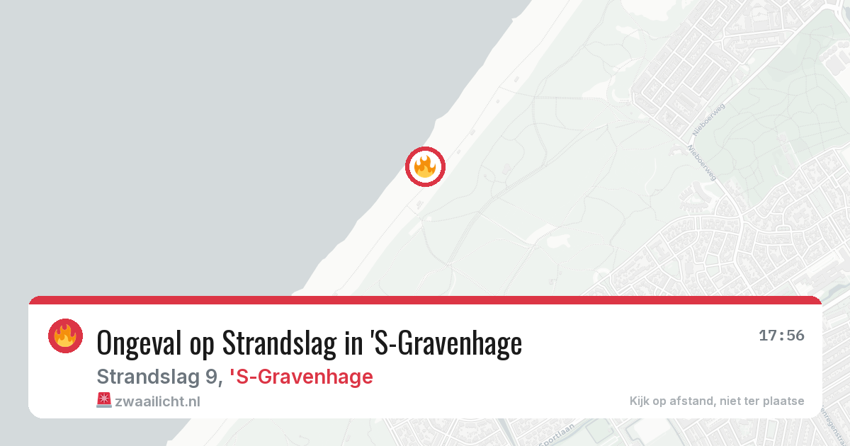 Ongeval op Strandslag in 'S-Gravenhage — 5 aug 2026