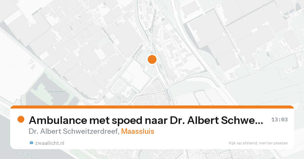 Ambulance met spoed naar Dr. Albert Schweitzerdreef in Maassluis — 4 jun 2026