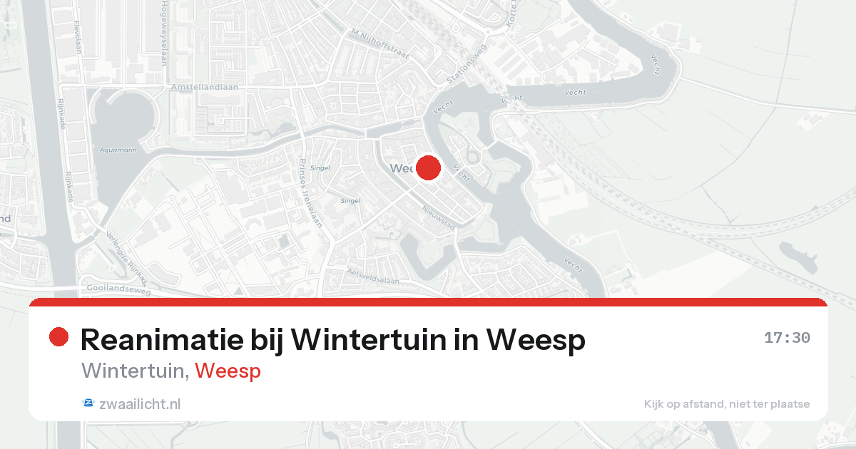 Reanimatie bij Wintertuin in Weesp — 18 jun 2026