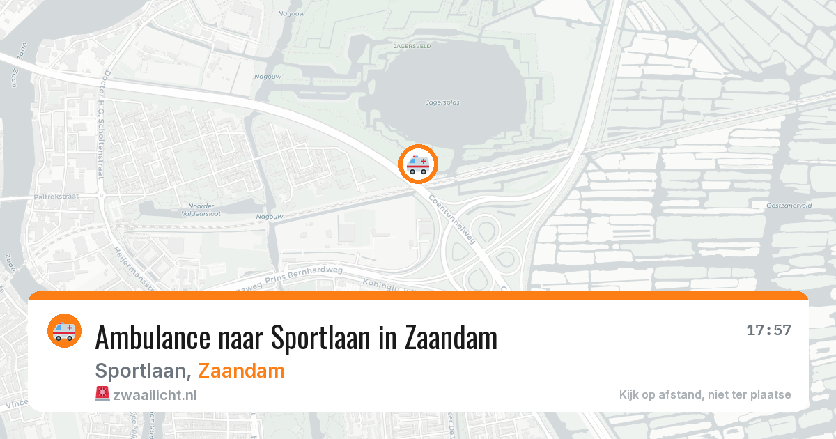 Ambulance naar Sportlaan in Zaandam — 16 jun 2026