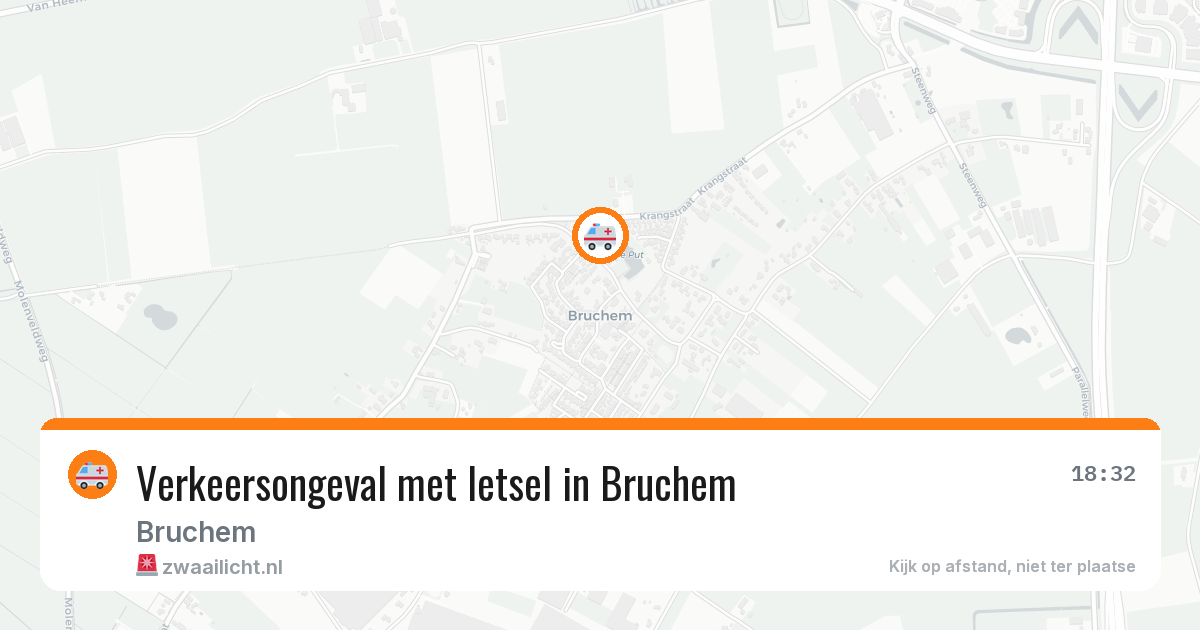 Verkeersongeval met letsel in Bruchem — 13 mrt 2026