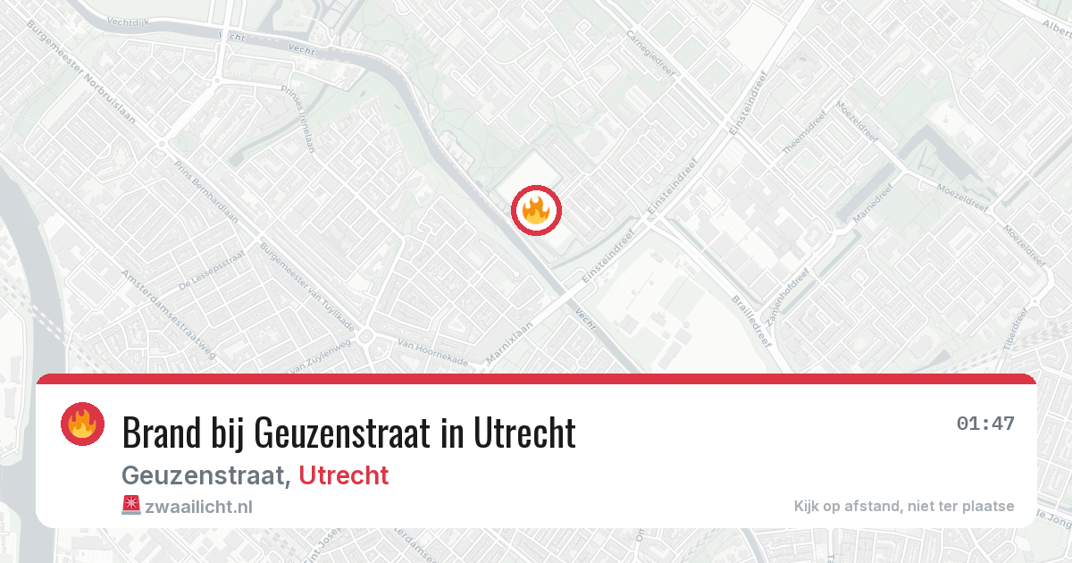 Brand bij Geuzenstraat in Utrecht — 4 jul 2026