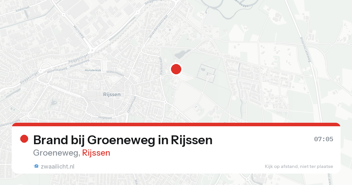 Brand bij Groeneweg in Rijssen — 15 aug 2026