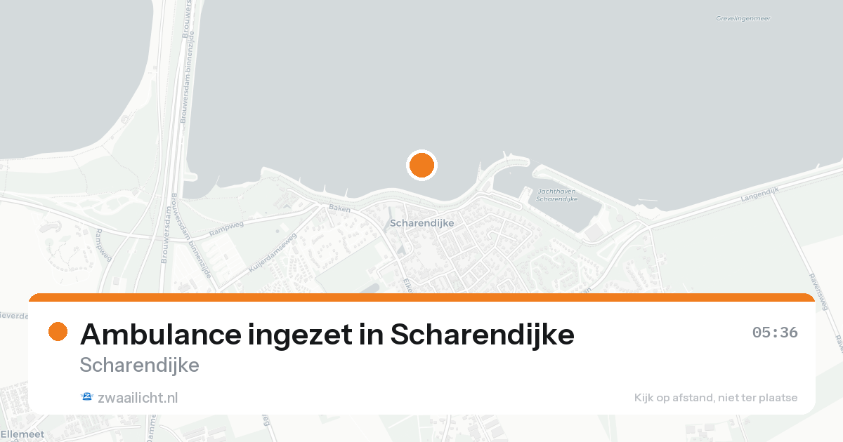 Ambulance ingezet in Scharendijke — 8 feb 2026