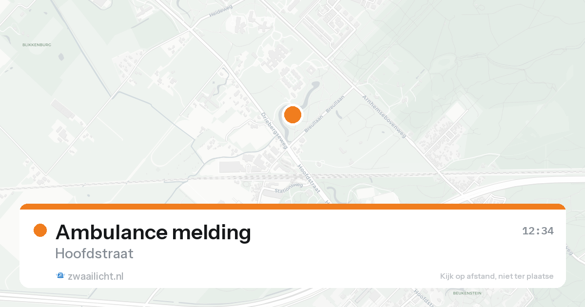 Ambulance melding — 7 feb 2026