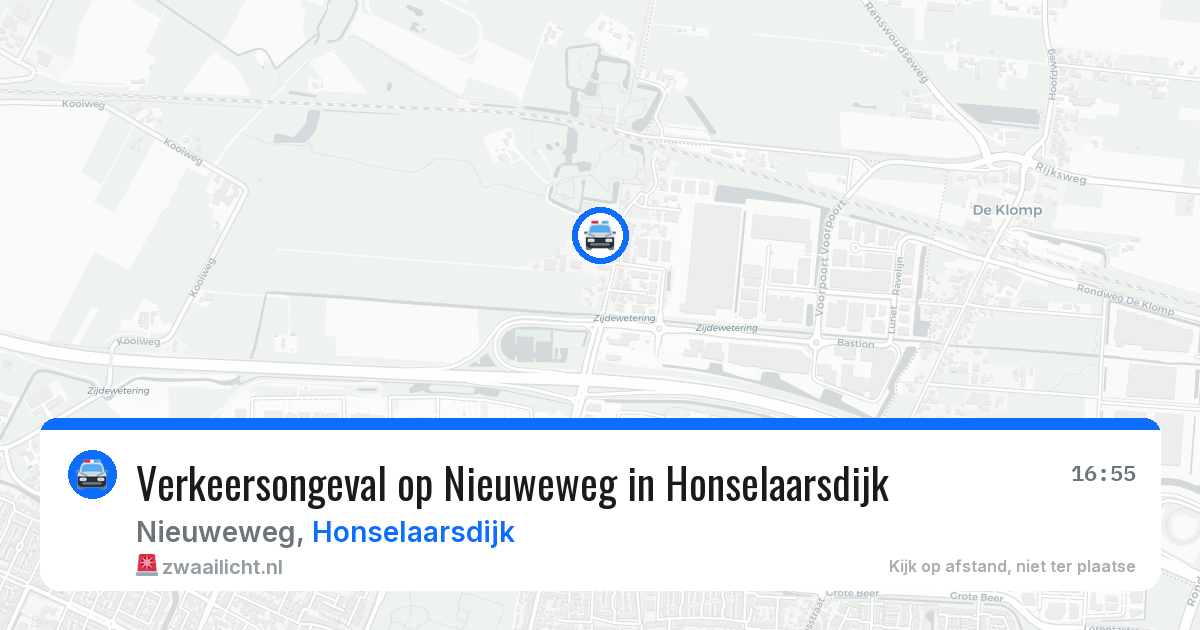 Verkeersongeval op Nieuweweg in Honselaarsdijk — 4 jun 2026