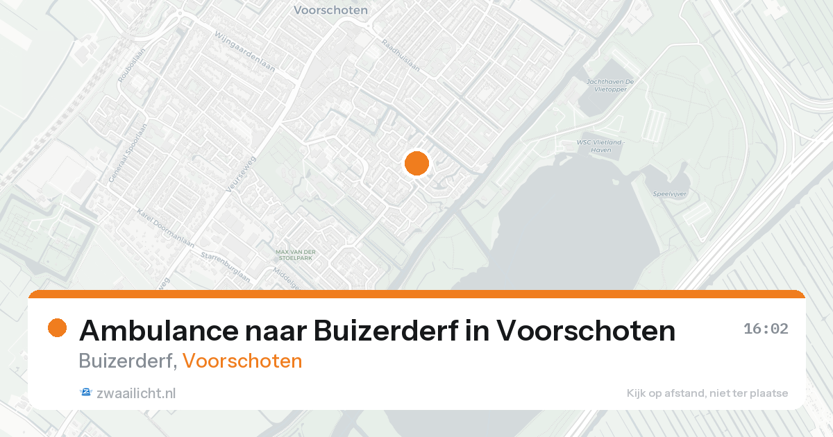 Ambulance naar Buizerderf in Voorschoten — 21 aug 2026