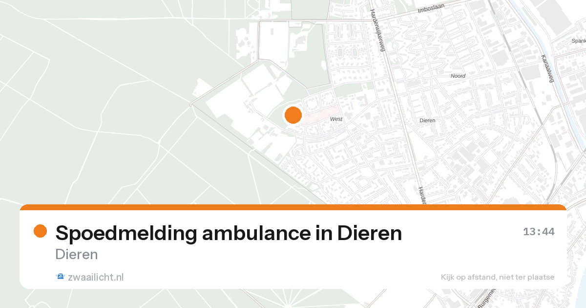 Spoedmelding ambulance in Dieren — 26 aug 2026