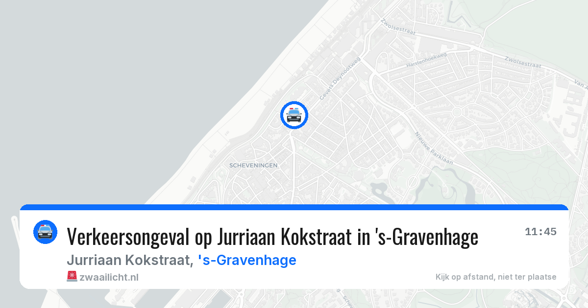 Verkeersongeval op Jurriaan Kokstraat in 's-Gravenhage — 30 apr 2026