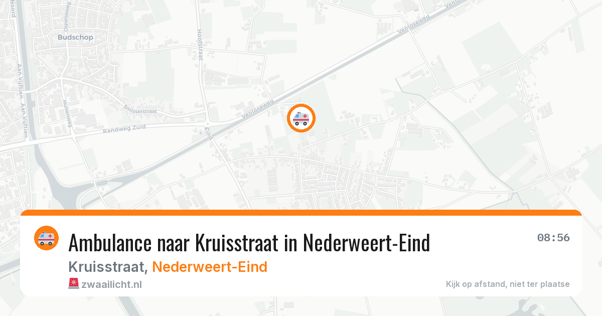 Ambulance naar Kruisstraat in Nederweert-Eind — 18 mrt 2026