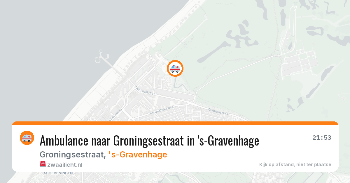 Ambulance naar Groningsestraat in 's-Gravenhage — 16 jun 2026