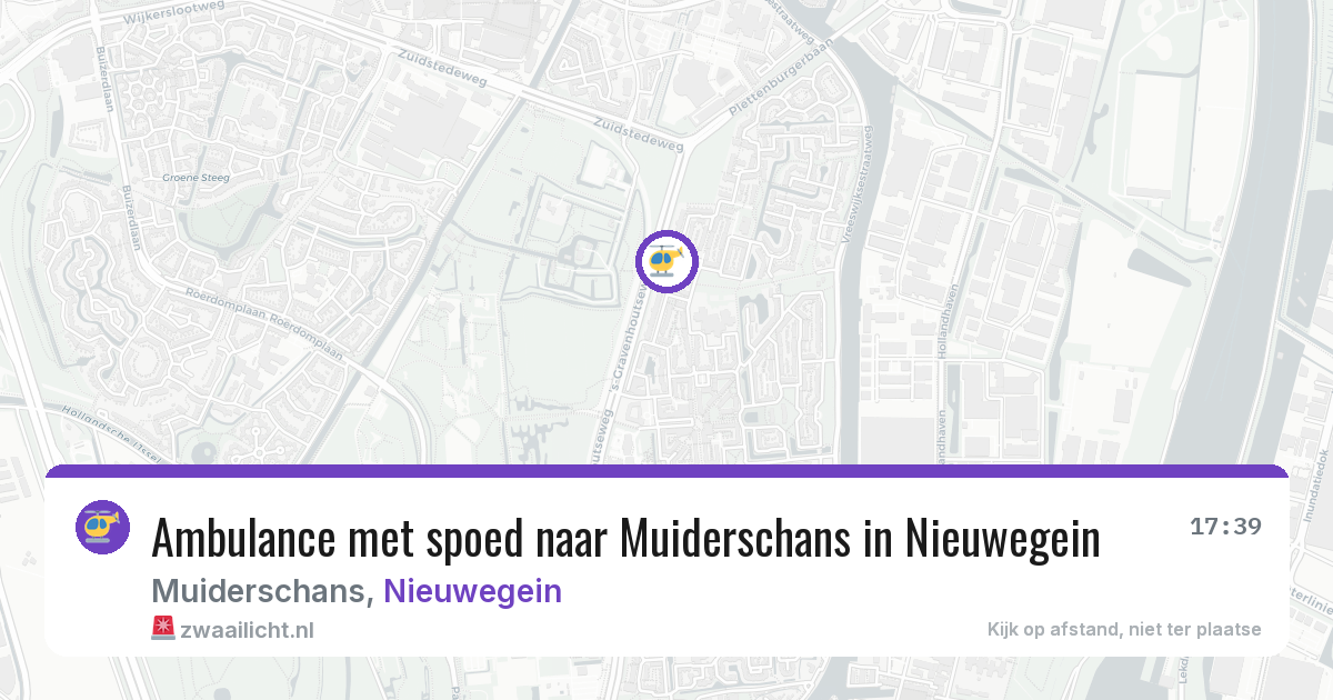 Ambulance met spoed naar Muiderschans in Nieuwegein — 3 aug 2026