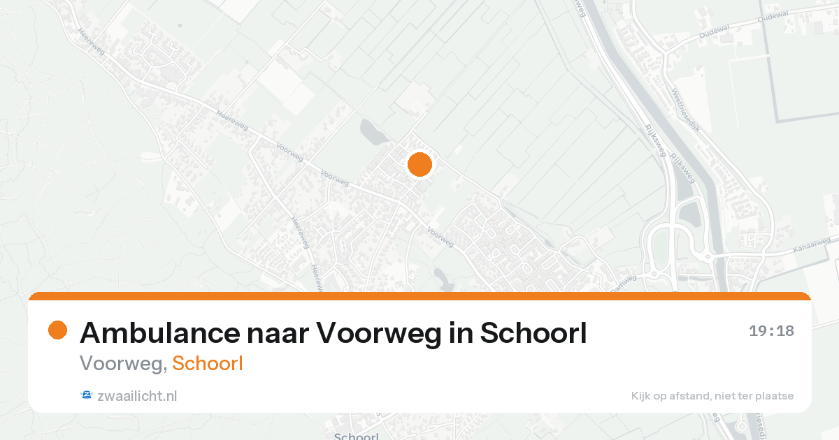 Ambulance naar Voorweg in Schoorl — 17 aug 2026
