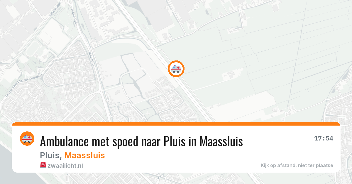 Ambulance met spoed naar Pluis in Maassluis — 6 jul 2026