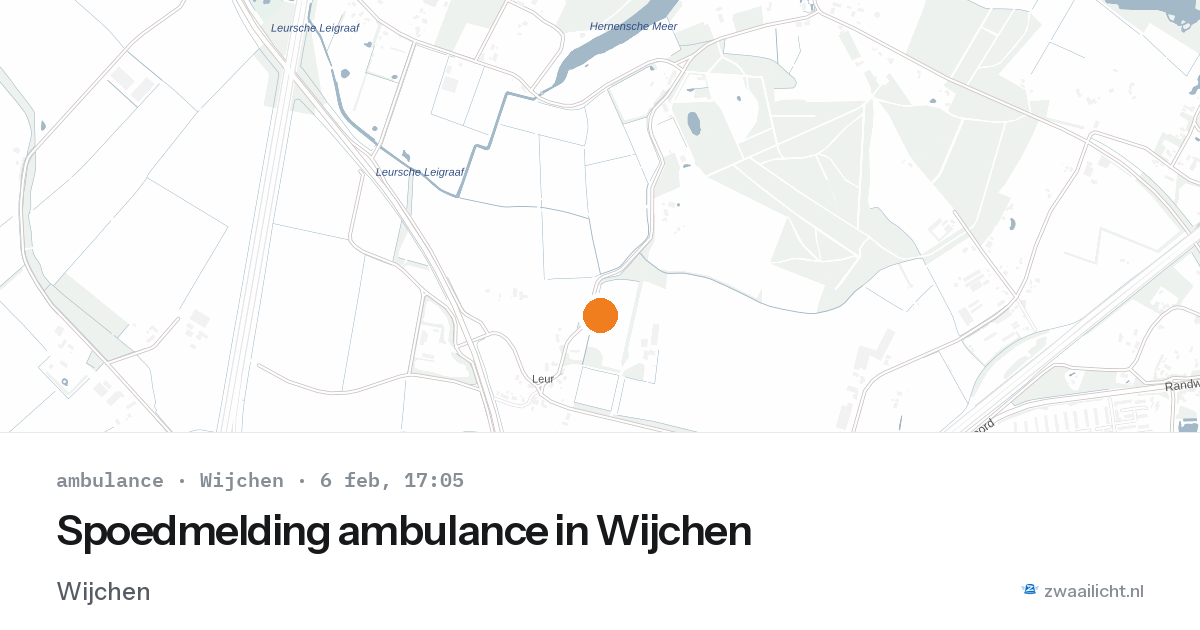 Spoedmelding ambulance in Wijchen — 6 feb 2026