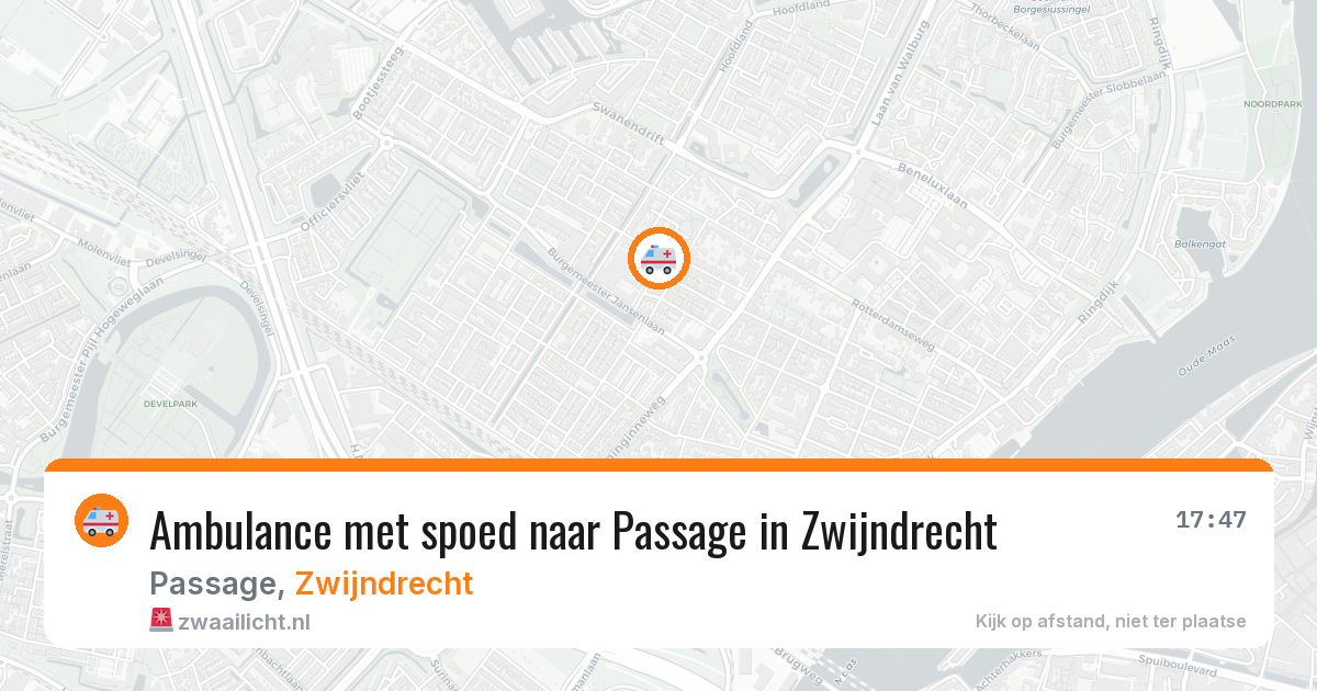 Ambulance met spoed naar Passage in Zwijndrecht — 5 feb 2026