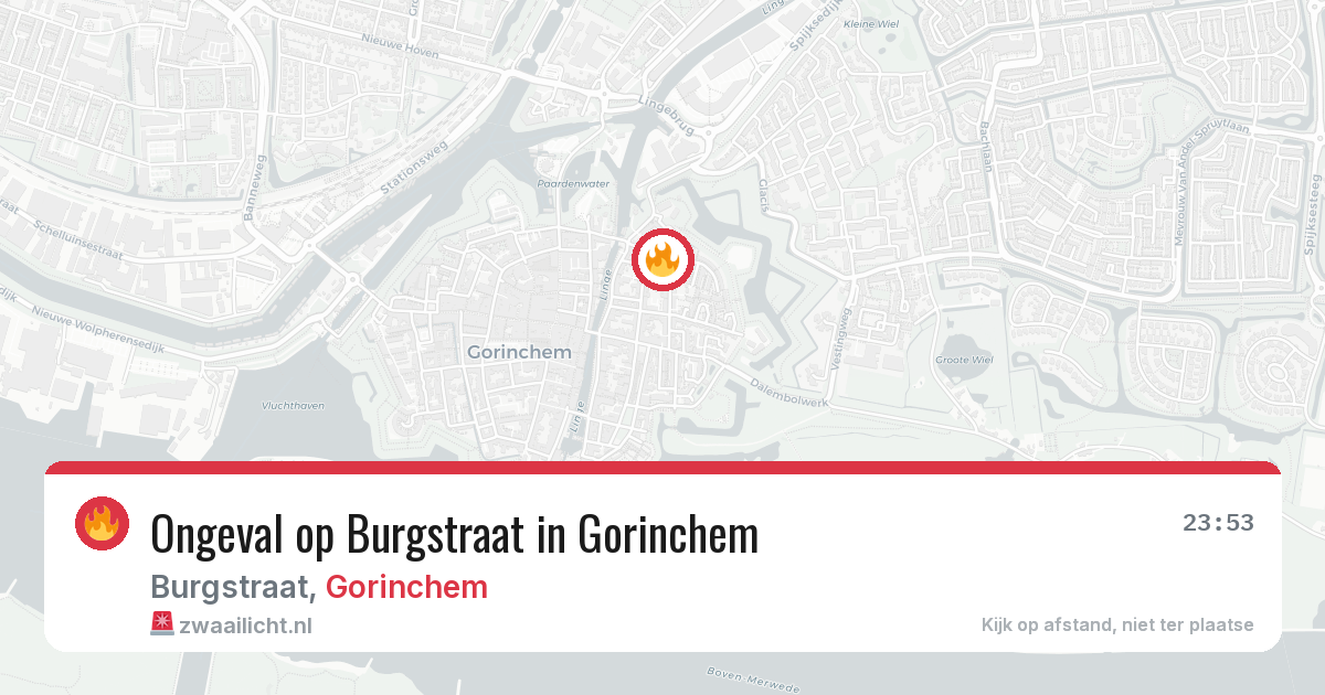 Ongeval op Burgstraat in Gorinchem — 5 jun 2026