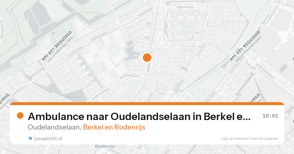 Ambulance naar Oudelandselaan in Berkel en Rodenrijs — 14 jul 2026