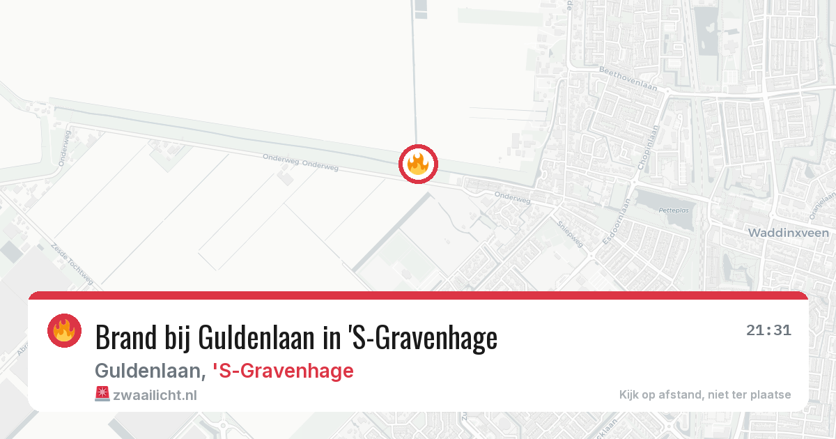 Brand bij Guldenlaan in 'S-Gravenhage — 17 mrt 2026