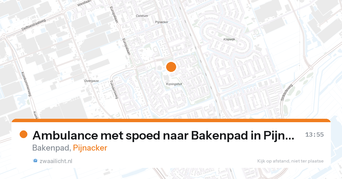 Ambulance met spoed naar Bakenpad in Pijnacker — 27 jan 2026