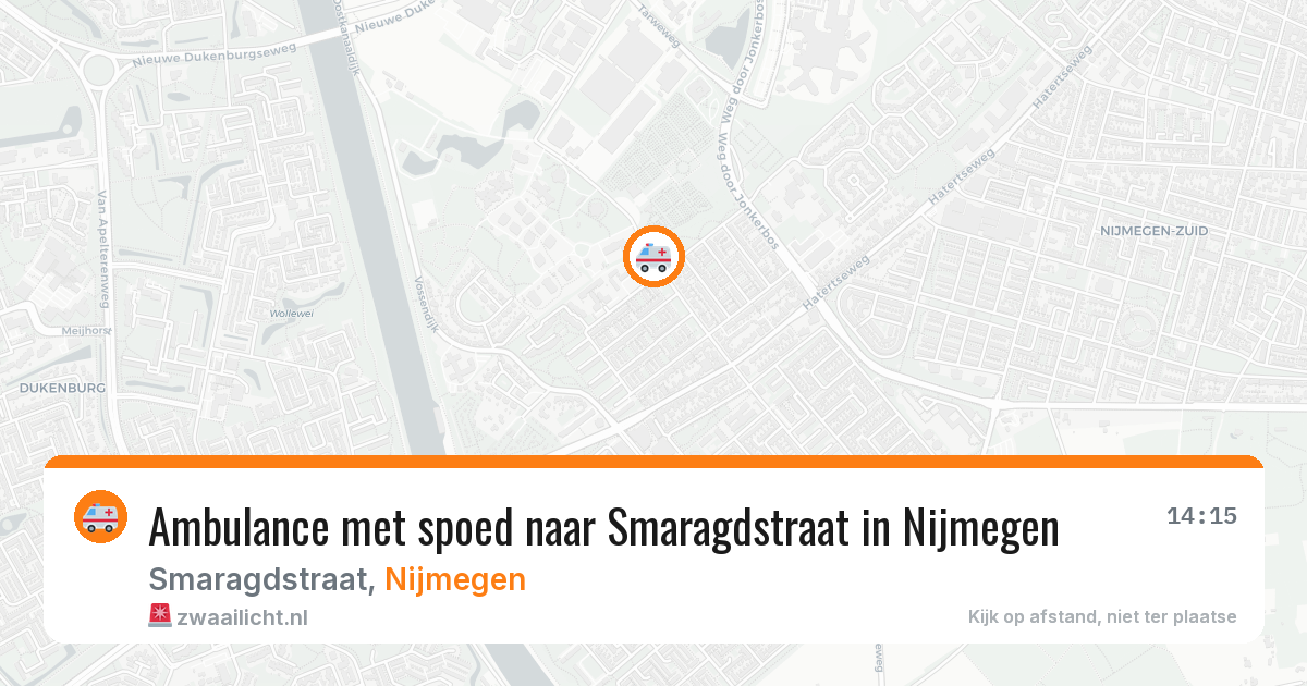Ambulance met spoed naar Smaragdstraat in Nijmegen — 13 feb 2026