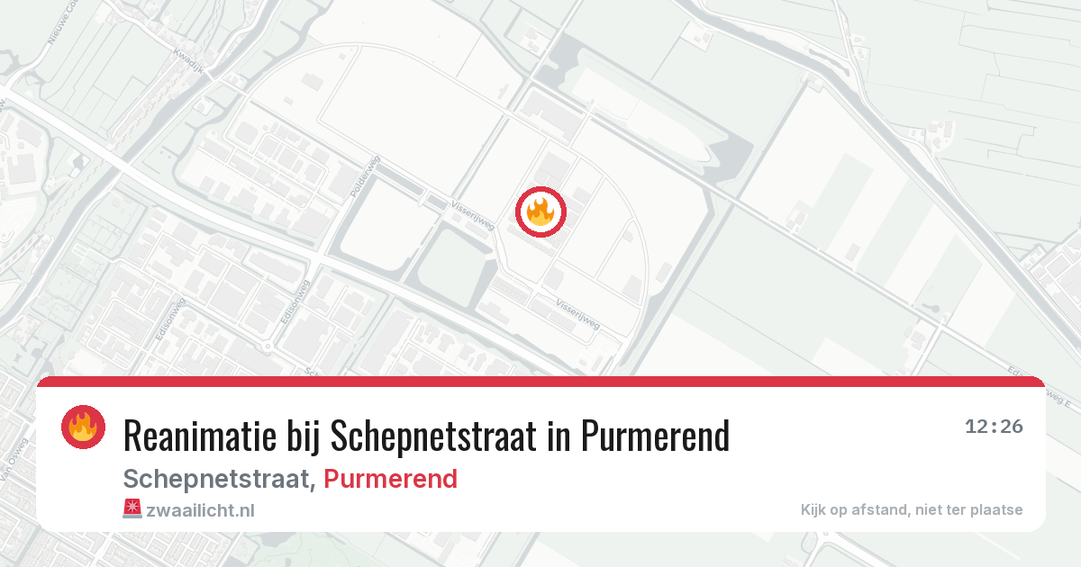 Reanimatie bij Schepnetstraat in Purmerend — 30 jun 2026