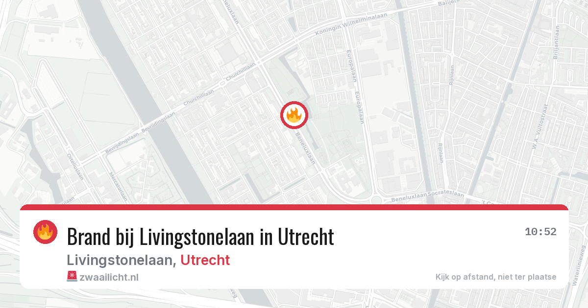 Brand bij Livingstonelaan in Utrecht — 27 jun 2026