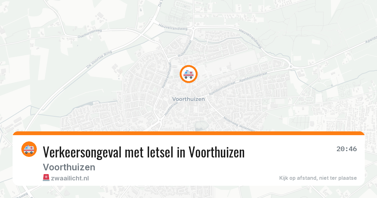 Verkeersongeval met letsel in Voorthuizen — 1 mei 2026