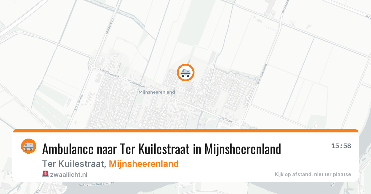Ambulance naar Ter Kuilestraat in Mijnsheerenland — 8 jul 2026
