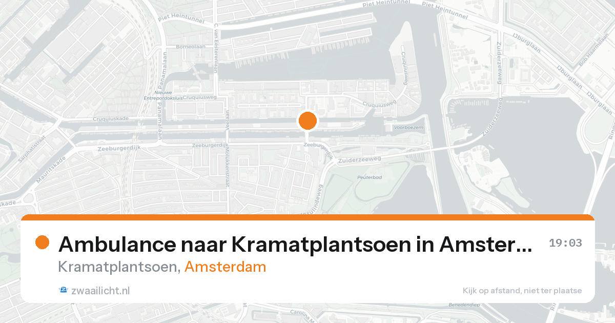 Ambulance naar Kramatplantsoen in Amsterdam — 5 jun 2026