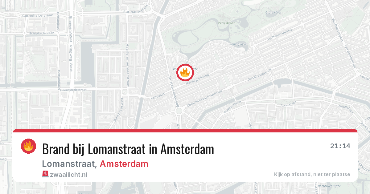 Brand bij Lomanstraat in Amsterdam — 10 jun 2026