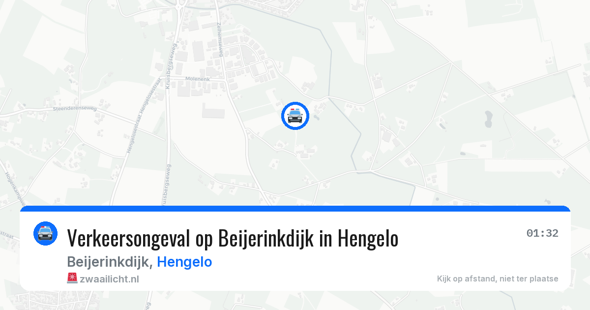 Verkeersongeval op Beijerinkdijk in Hengelo — 24 apr 2026