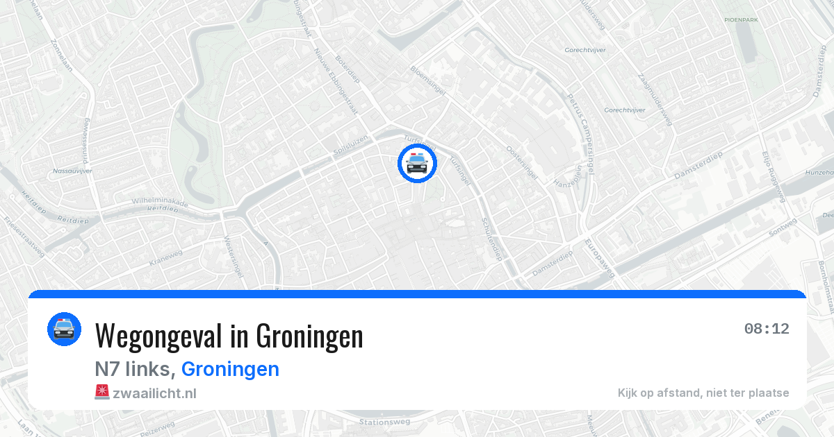Wegongeval in Groningen — 2 jul 2026