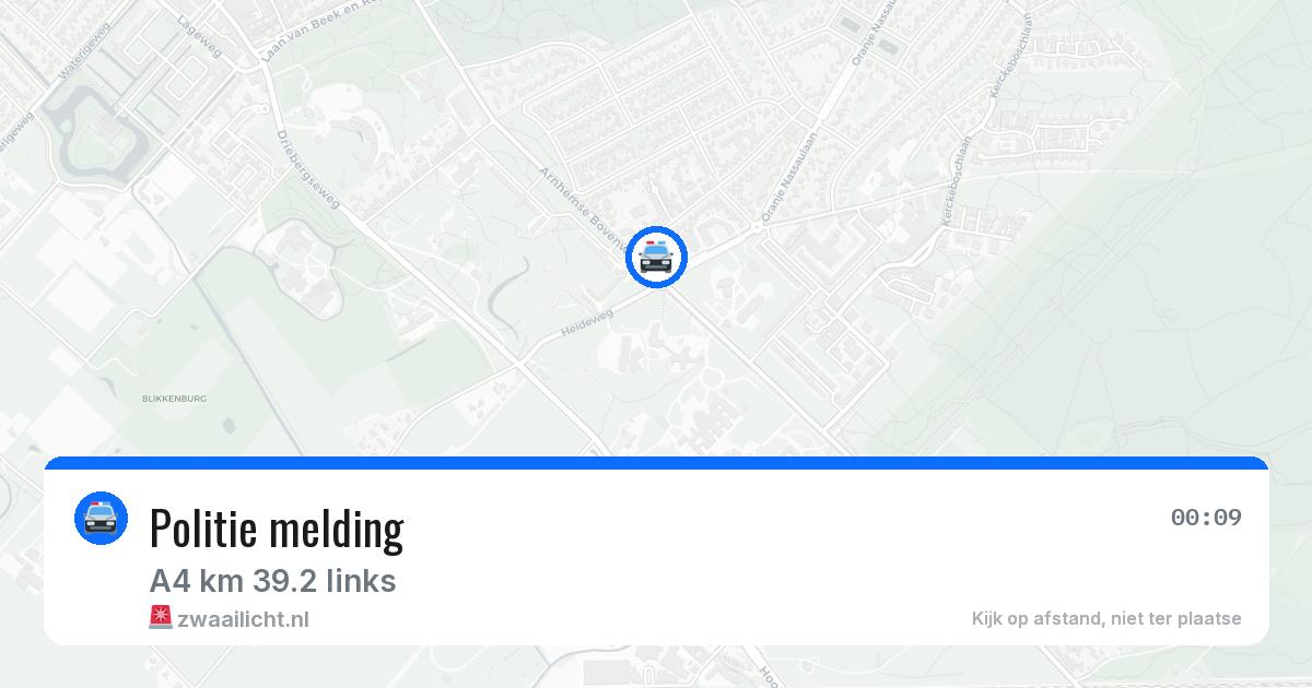 Politie melding — 28 jan 2026 | 🚨 Zwaailicht.nl