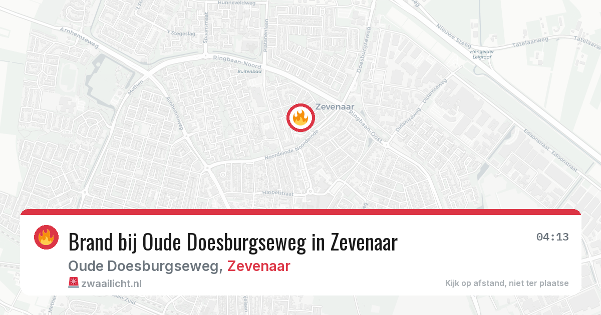 Brand bij Oude Doesburgseweg in Zevenaar — 28 jun 2026