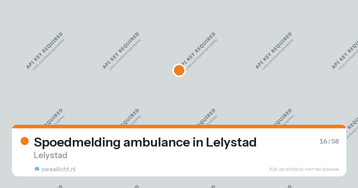 Spoedmelding ambulance in Lelystad — 26 aug 2026